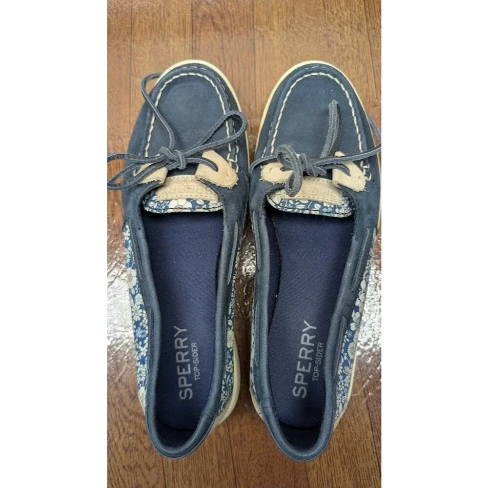 Sperry Oasis Loft Liberty Floral Boat /Deck Shoe Casual Rawhide Laces Size 7.5